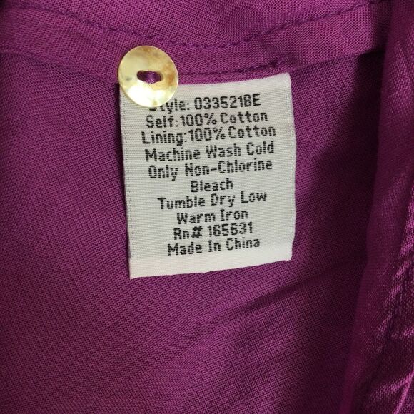 Calme by Johnny Was Womens V-Neck Buttoned Raglan Slip Dress Purple Size XS NWT - Picture 7 of 16